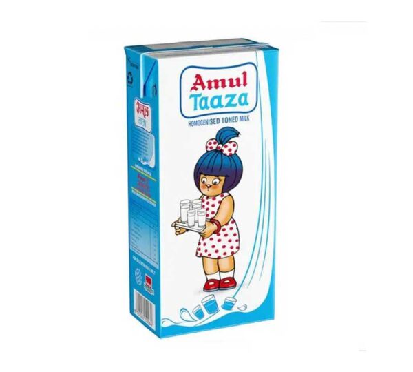 Amul Homogenised Toned Milk, 1 L