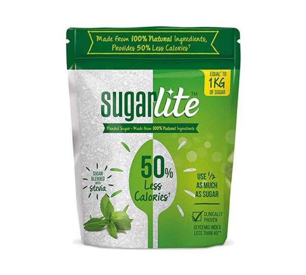 Sugarlite Blended Sugar - 50% Less Calories, With Stevia, For Tea , Coffee, Baking Needs, 500 g