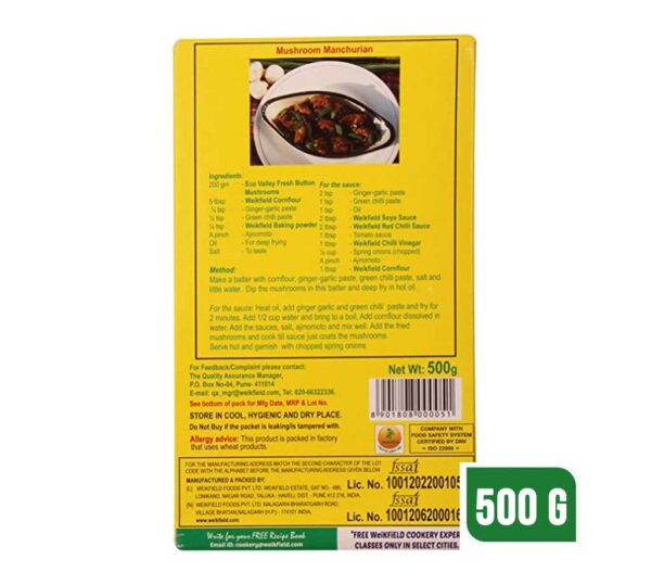 Weikfield Cornflour, 500 g Carton - Image 2