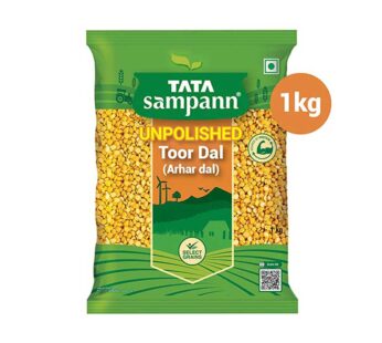 Tata Sampann Toor Dal/Arhar Dal, 1 kg Pouch