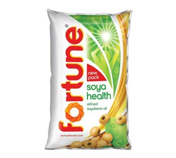 Fortune Soya Health Refined Soyabean Oil, 1 L Pouch