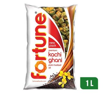 Fortune Fortune Premium Kachi Ghani Pure Mustard Oil, 1 L Pouch