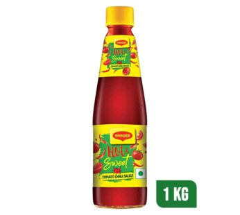 MAGGI Tomato Chilli Sauce – Hot & Sweet, For Savoury, Salted Snacks, 200 g Bottle