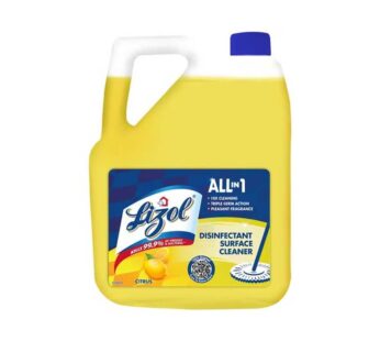 Lizol Disinfectant Surface & Floor Cleaner Liquid – Citrus, 5 L