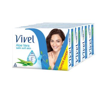 Vivel Aloe Vera Soap, For Satin Soft Skin, 150 g (Pack of 4)